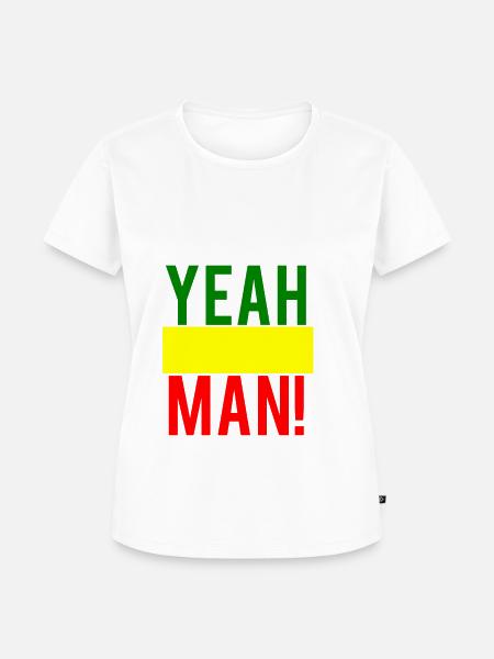 Reggae yeah Man - Frauen Premium Bio T-Shirt - Weiß