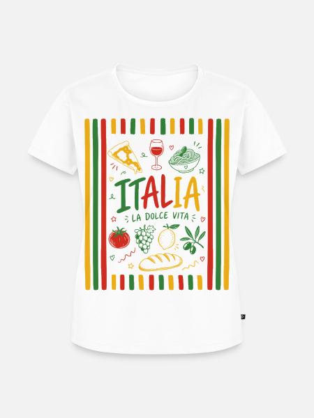 Italia - La dolce vita - Frauen Premium Bio T-Shirt - Weiß