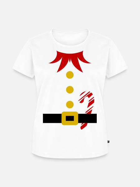 Weihnachts-Elfer-Outfit - Frauen Premium Bio T-Shirt - Weiß