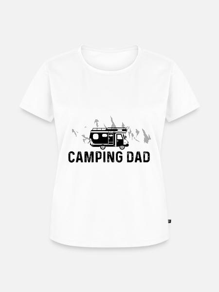 Camping Vati - - Frauen Premium Bio T-Shirt - Weiß