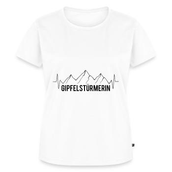Gipfelstürmerin - - Frauen Premium Bio T-Shirt - Weiß - Vorne - AI Model Female 172 dark (172cm)