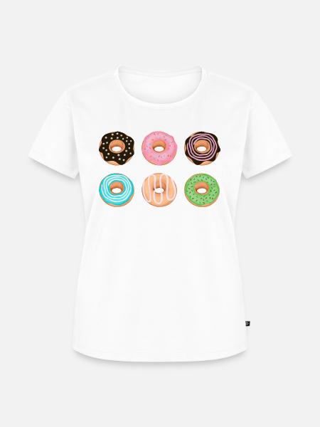 Donuts - Frauen Premium Bio T-Shirt - Weiß