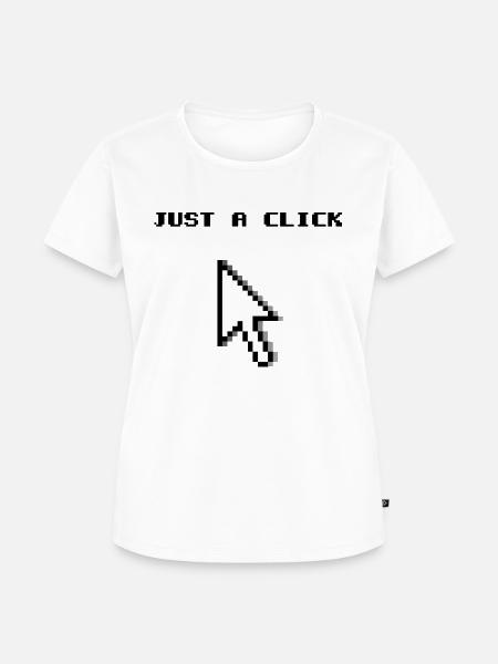 Klick Pixel - Frauen Premium Bio T-Shirt - Weiß