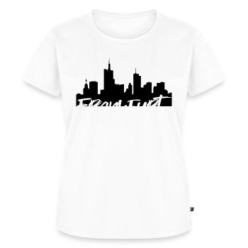 Frankfurt - Frauen Premium Bio T-Shirt - Weiß - Vorne - AI Model Female 172 dark (172cm)