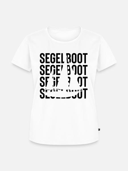 Segelboot - - Frauen Premium Bio T-Shirt - Weiß