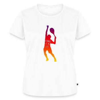 Tennis-match - Frauen Premium Bio T-Shirt - Weiß - Vorne - AI Model Female 172 dark (172cm)