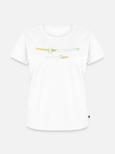 Duo - Frauen Premium Bio T-Shirt - Weiß