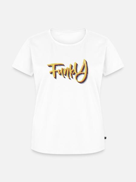 Funky - Frauen Premium Bio T-Shirt - Weiß