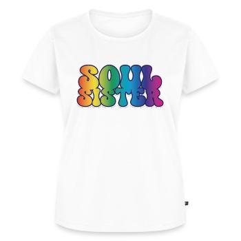 Soul Sister Best Friend - Women's Premium Organic T-shirt - white - Front - AI Model Female 172 dark (172cm)