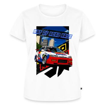 Drift Racing Manga Motorsport - Frauen Premium Bio T-Shirt - Weiß - Vorne - AI Model Female 172 dark (172cm)