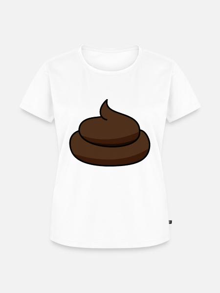 Poop - Frauen Premium Bio T-Shirt - Weiß