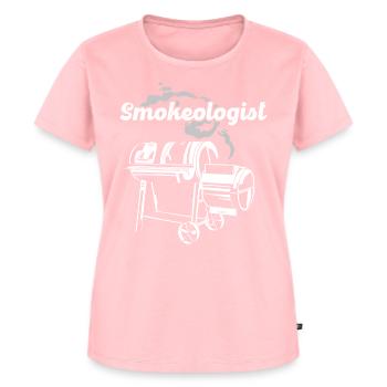 Smokoligist, BBQ, Grill, - Women's Premium Organic T-shirt - rose - Front - AI Model Female 172 dark (172cm)