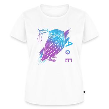 Owl of Athena, Greek mythology - Women's Premium Organic T-shirt - white - Front - AI Model Female 172 dark (172cm)