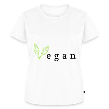 végétalien - T-shirt Premium bio Femme - blanc - Devant - AI Model Female 172 dark (172cm)