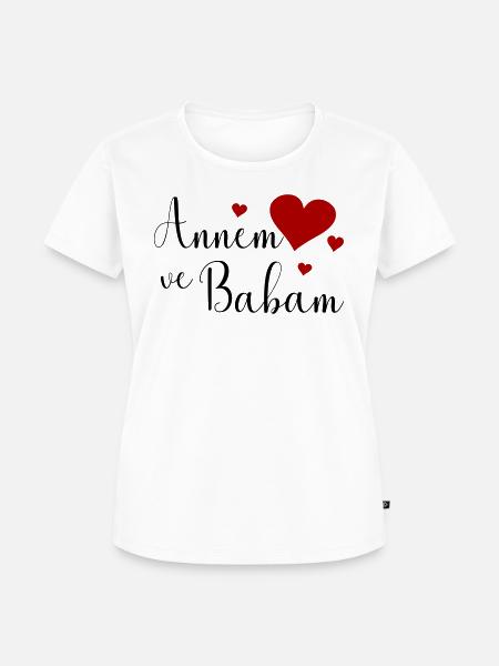 Annem ve Babam - Frauen Premium Bio T-Shirt - Weiß