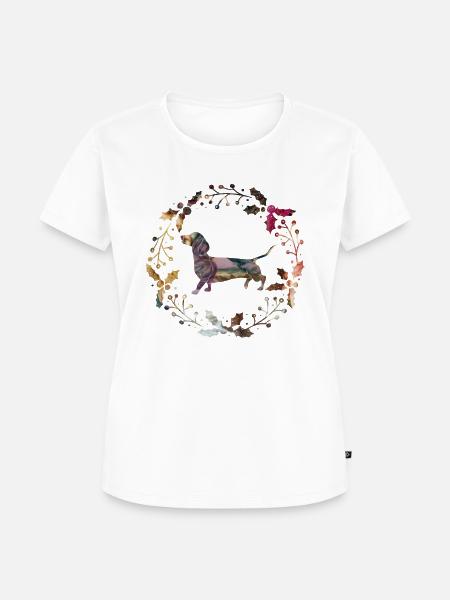 dackel - Frauen Premium Bio T-Shirt - Weiß