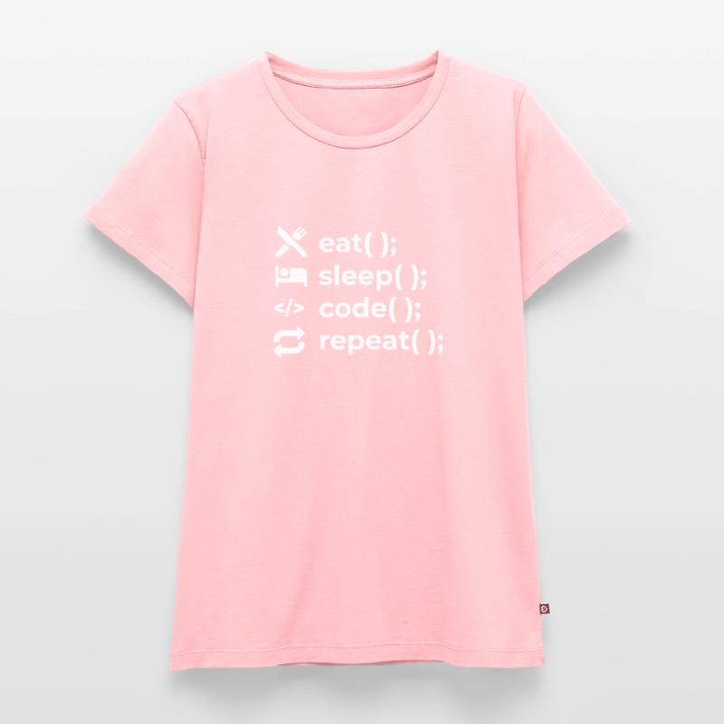 Eat Sleep Code Repeat - Coder Informatiker Frauen Premium Bio T-Shirt
