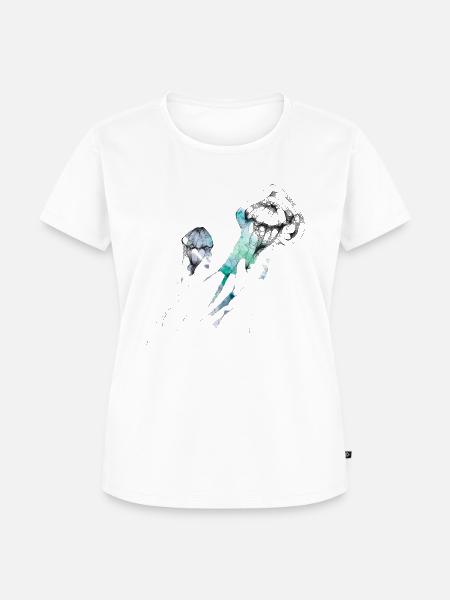 Quallen - Frauen Premium Bio T-Shirt - Weiß
