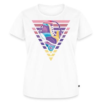 Patin à roulettes, patin à roulettes, patin à roulettes - T-shirt Premium bio Femme - blanc - Devant - AI Model Female 172 dark (172cm)