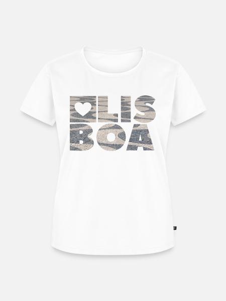 Lisboa - Lissabon - Lisbon - Frauen Premium Bio T-Shirt - Weiß