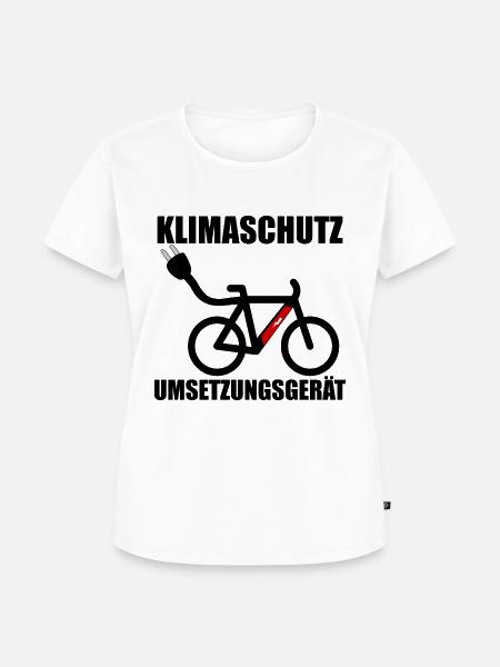 Klimaschutz Umsetzungsgerät - Frauen Premium Bio T-Shirt - Weiß