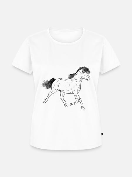 Pferd Fohlen - Frauen Premium Bio T-Shirt - Weiß