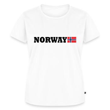 Norvège - T-shirt Premium bio Femme - blanc - Devant - AI Model Female 172 dark (172cm)