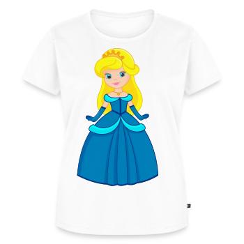princesse - T-shirt Premium bio Femme - blanc - Devant - AI Model Female 172 dark (172cm)