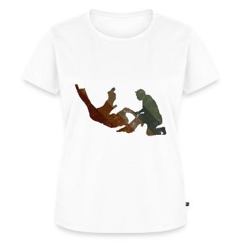 Koreanischer Kampfsport Hapkido - Frauen Premium Bio T-Shirt - Weiß - Vorne - AI Model Female 172 dark (172cm)