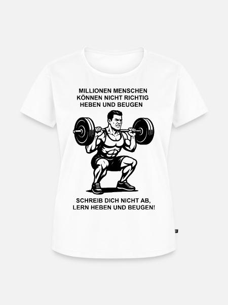 Powerlifting Motivation - Frauen Premium Bio T-Shirt - Weiß