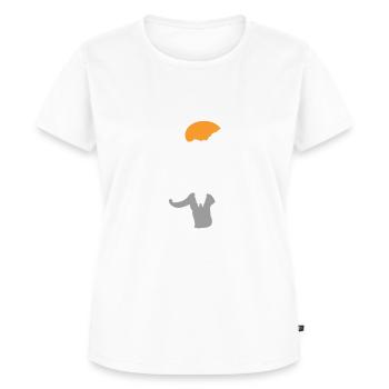 Wandern Hund Hundehalter Berge Wanderung Hundemama - Frauen Premium Bio T-Shirt - Weiß - Vorne - AI Model Female 172 dark (172cm)