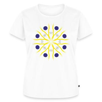 Mandala spirituel - T-shirt Premium bio Femme - blanc - Devant - AI Model Female 172 dark (172cm)