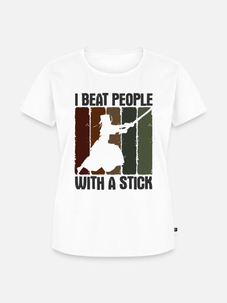 Japanischer Schwertkampf Kendo - Frauen Premium Bio T-Shirt - Weiß
