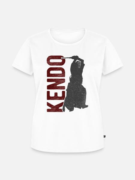 Japanischer Schwertkampf Kendo - Frauen Premium Bio T-Shirt - Weiß