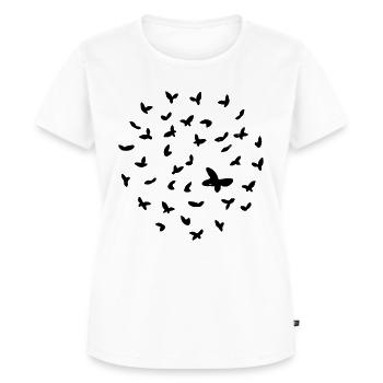 Schmetterlinge - Frauen Premium Bio T-Shirt - Weiß - Vorne - AI Model Female 172 dark (172cm)