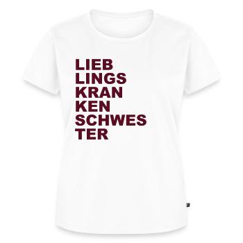 Lieblingskrankenschwester - Frauen Premium Bio T-Shirt - Weiß - Vorne - AI Model Female 172 dark (172cm)