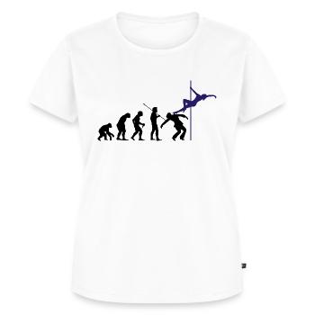 Pole Dance Pole Dance Pole Dance Pole Dance - T-shirt Premium bio Femme - blanc - Devant - AI Model Female 172 dark (172cm)