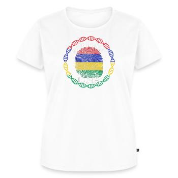Mauritius Its In My DNA - Women's Premium Organic T-shirt - white - Front - AI Model Female 172 dark (172cm)