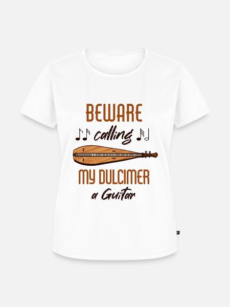 Musikinstrument, Musiker, Hackbrettspieler, - Frauen Premium Bio T-Shirt - Weiß