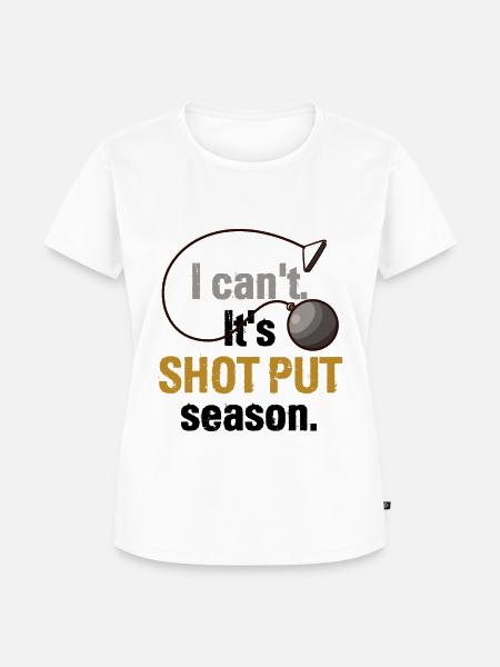Leichtathletik Leichtathletik Wurf Athlet - Frauen Premium Bio T-Shirt - Weiß