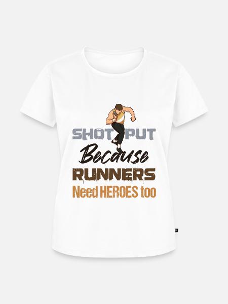 Leichtathletik, Leichtathletik, Wurfsportler, - Frauen Premium Bio T-Shirt - Weiß