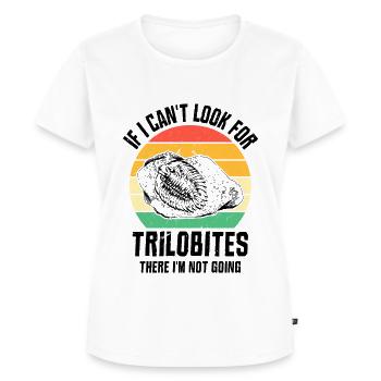 fossils, paleontologist, fossil collector, - Women's Premium Organic T-shirt - white - Front - AI Model Female 172 dark (172cm)