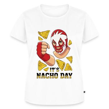 Lutte mexicaine lucha libre mask - T-shirt Premium bio Femme - blanc - Devant - AI Model Female 172 dark (172cm)