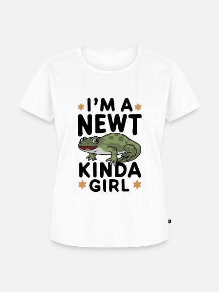 Witziger Molch Spruch - Frauen Premium Bio T-Shirt - Weiß