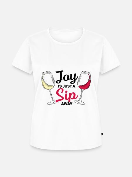 Wein Rotwein - Frauen Premium Bio T-Shirt - Weiß