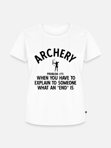 Bogenschießen Archery - Frauen Premium Bio T-Shirt - Weiß