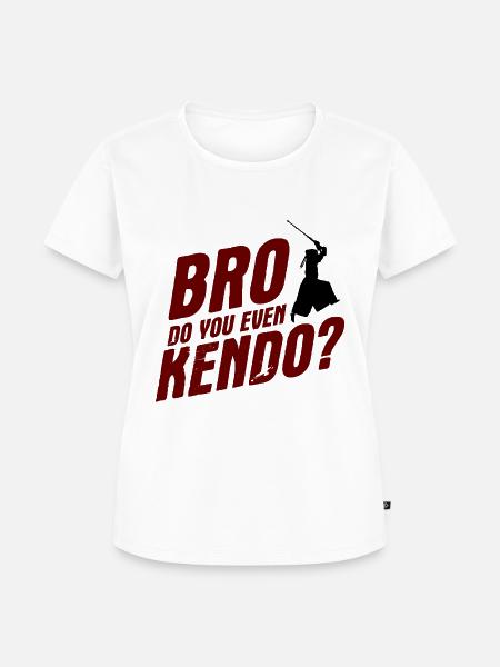 Japanischer Schwertkampf Kendo - Frauen Premium Bio T-Shirt - Weiß