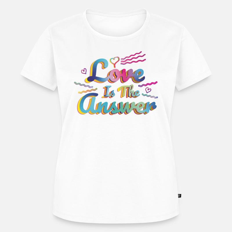 Love is the answer - Women's Premium Organic T-shirt - white