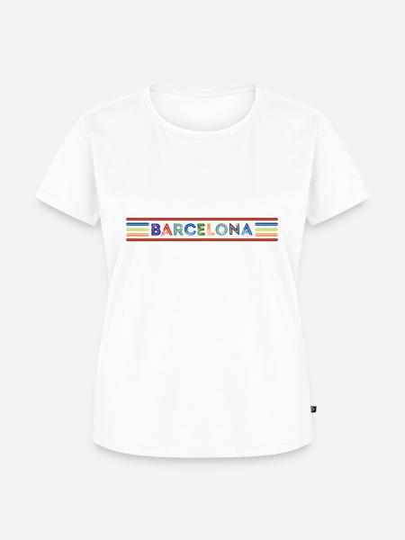 Barcelona - Frauen Premium Bio T-Shirt - Weiß