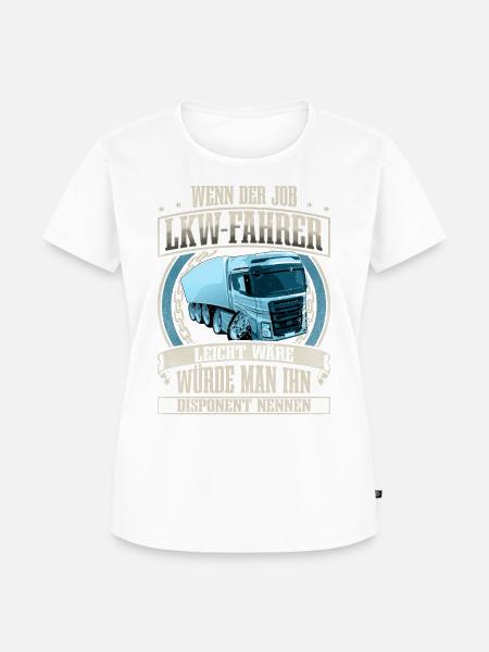 LKW Fahrer - Frauen Premium Bio T-Shirt - Weiß